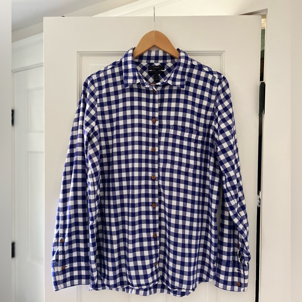 J. Crew Women’s 100% Cotton Boy Flannel, Size 12